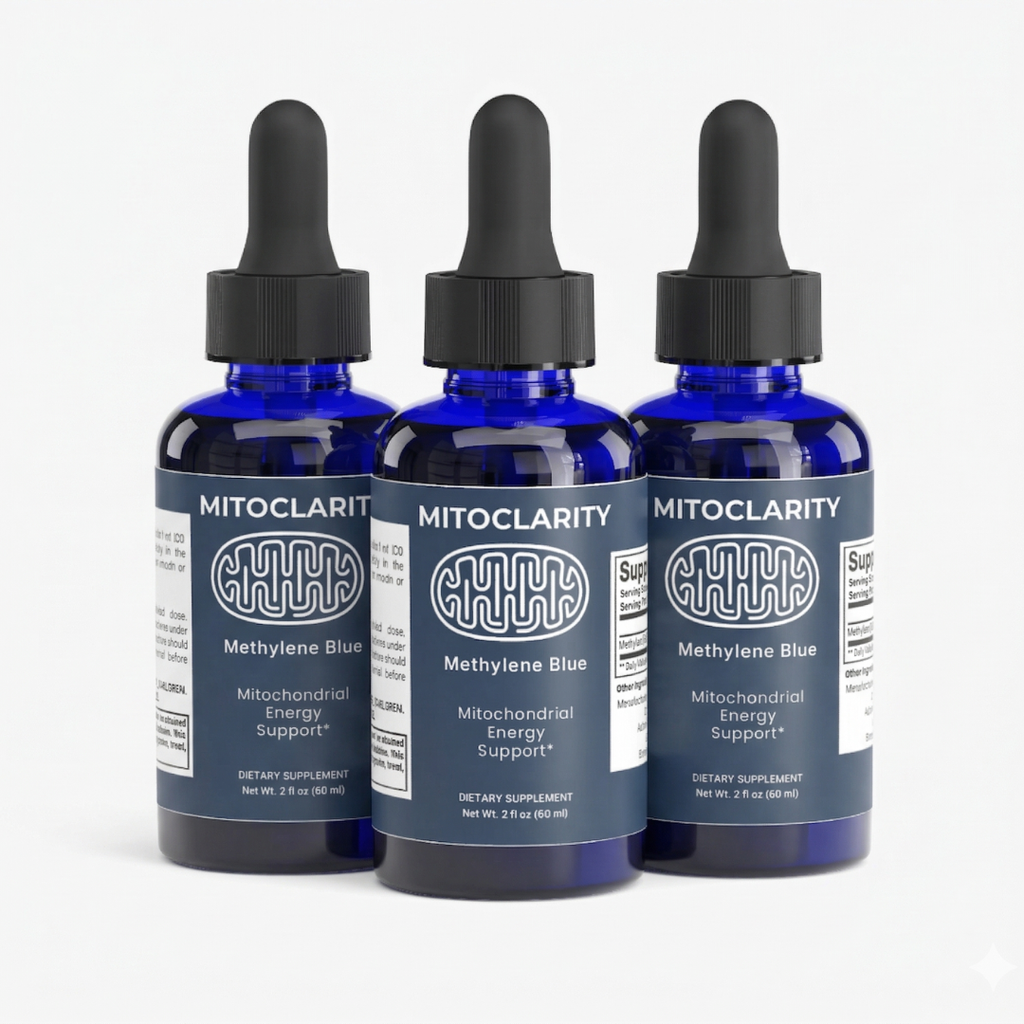 MitoClarity Methylene Blue Drops — 3 Bottles