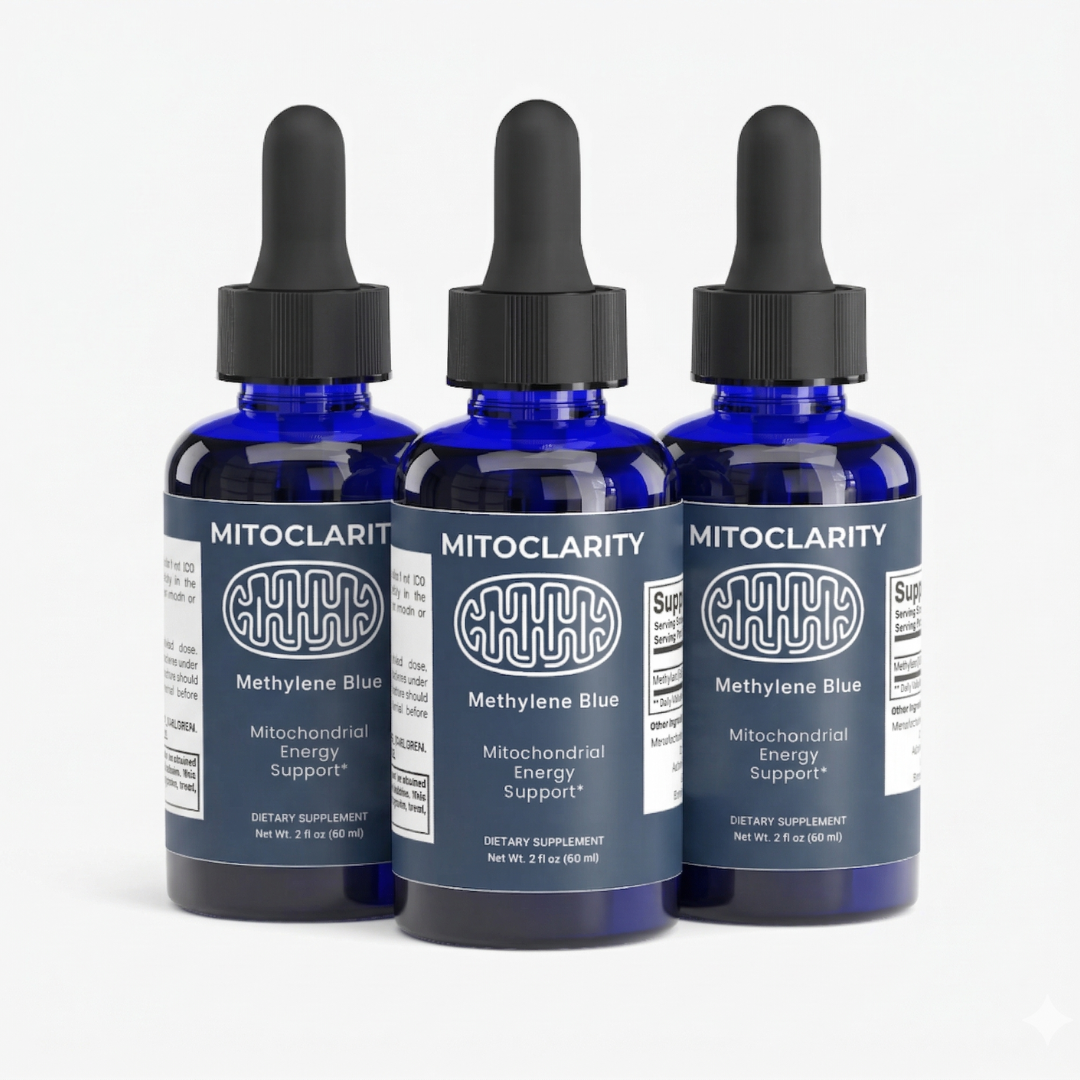 MitoClarity Methylene Blue Drops — 3 Bottles