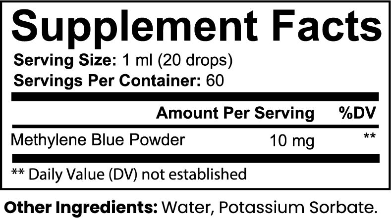 Methylene Blue Drops — Buy 1 Get 1 Free